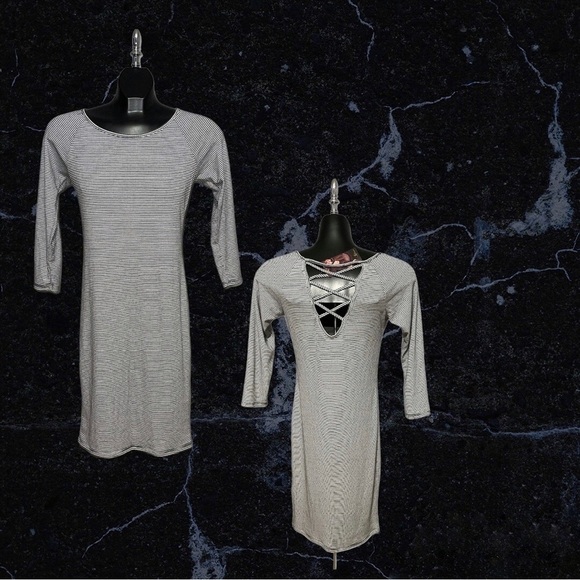 Pick 2/$25 NWT soprano black & white 3/4 sleeve dress size small - Picture 1 of 6